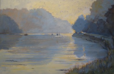 The Creek, Autumn by Jennifer Wright